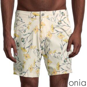 NWT Onia Calder Floral Swim Trunks Size L